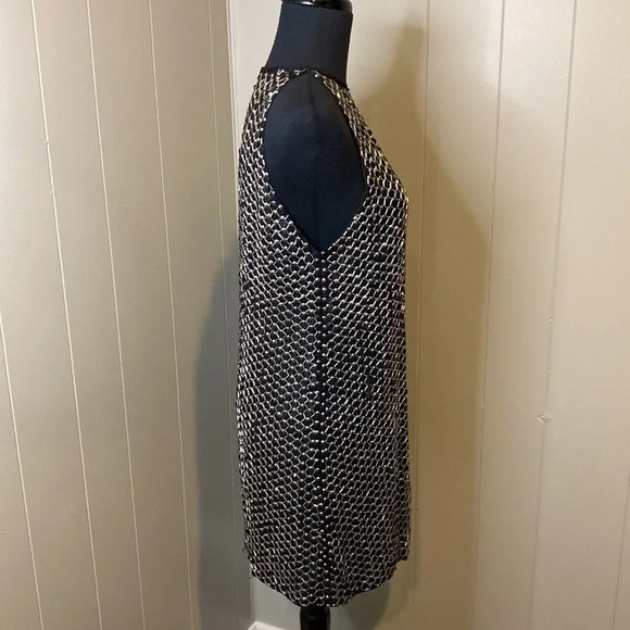 Parker Womens Extra Small Silk Beaded Embellished Black Cocktail Dress - Picture 5 of 8